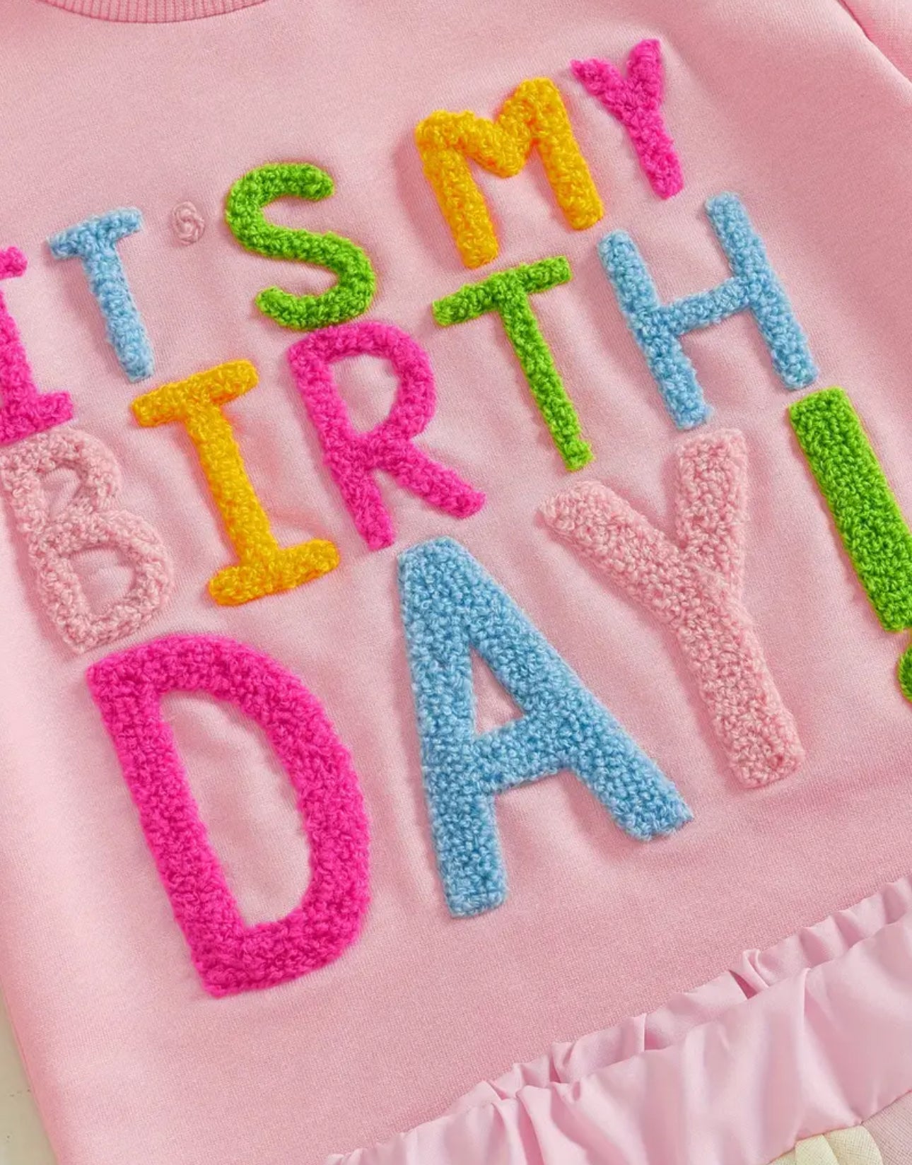 💕Happy Birth Day skirt and blouse set for girls 👧🏻💕