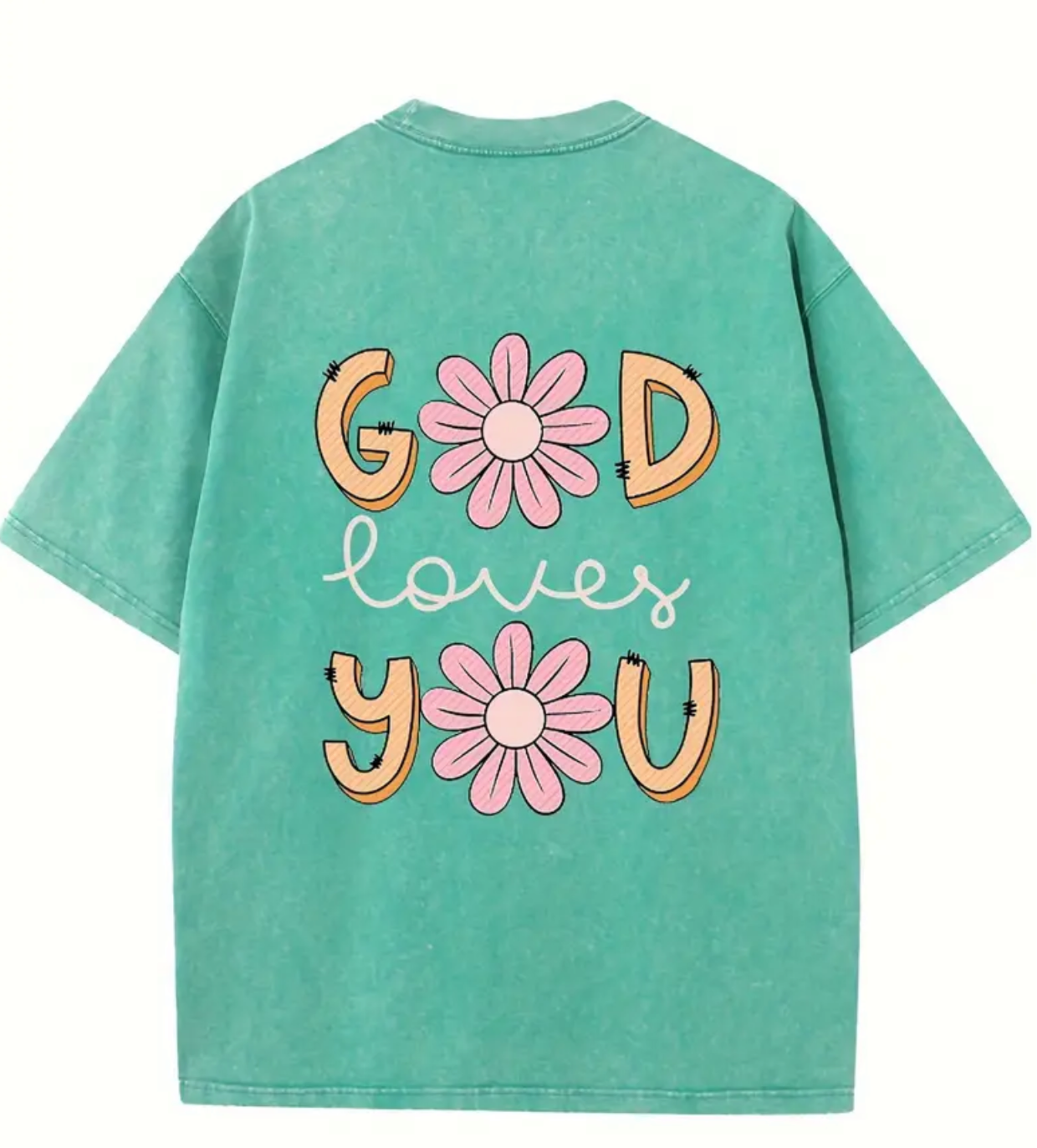 Blusas Coloridas Con Mensaje Positivo de Dios, Ideal Para llevar en Temporadas de Primavera🌸, Cuaresma✝️, Verano☀️