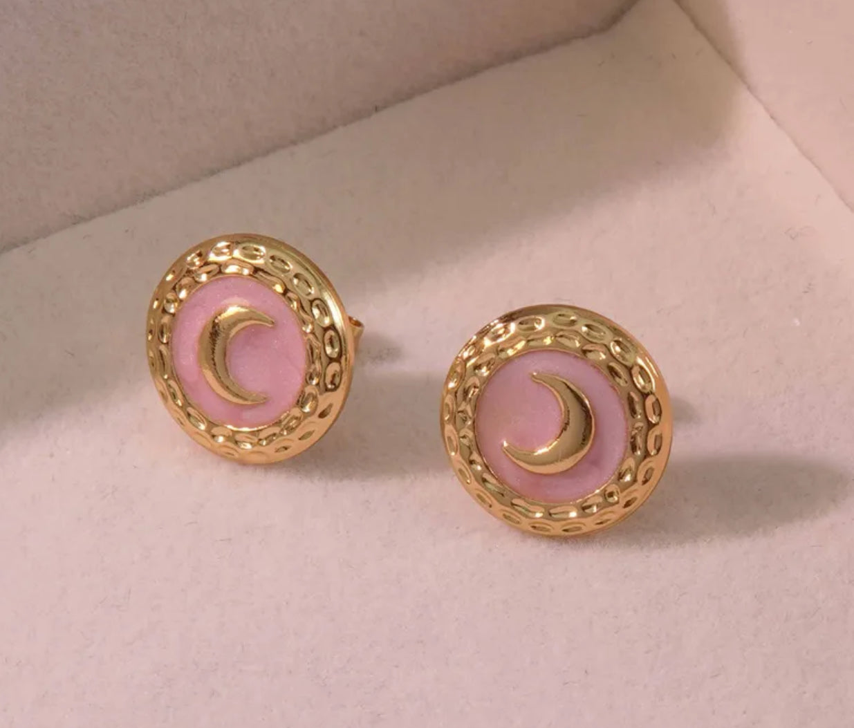 Earrings with Half Moon Design🌙