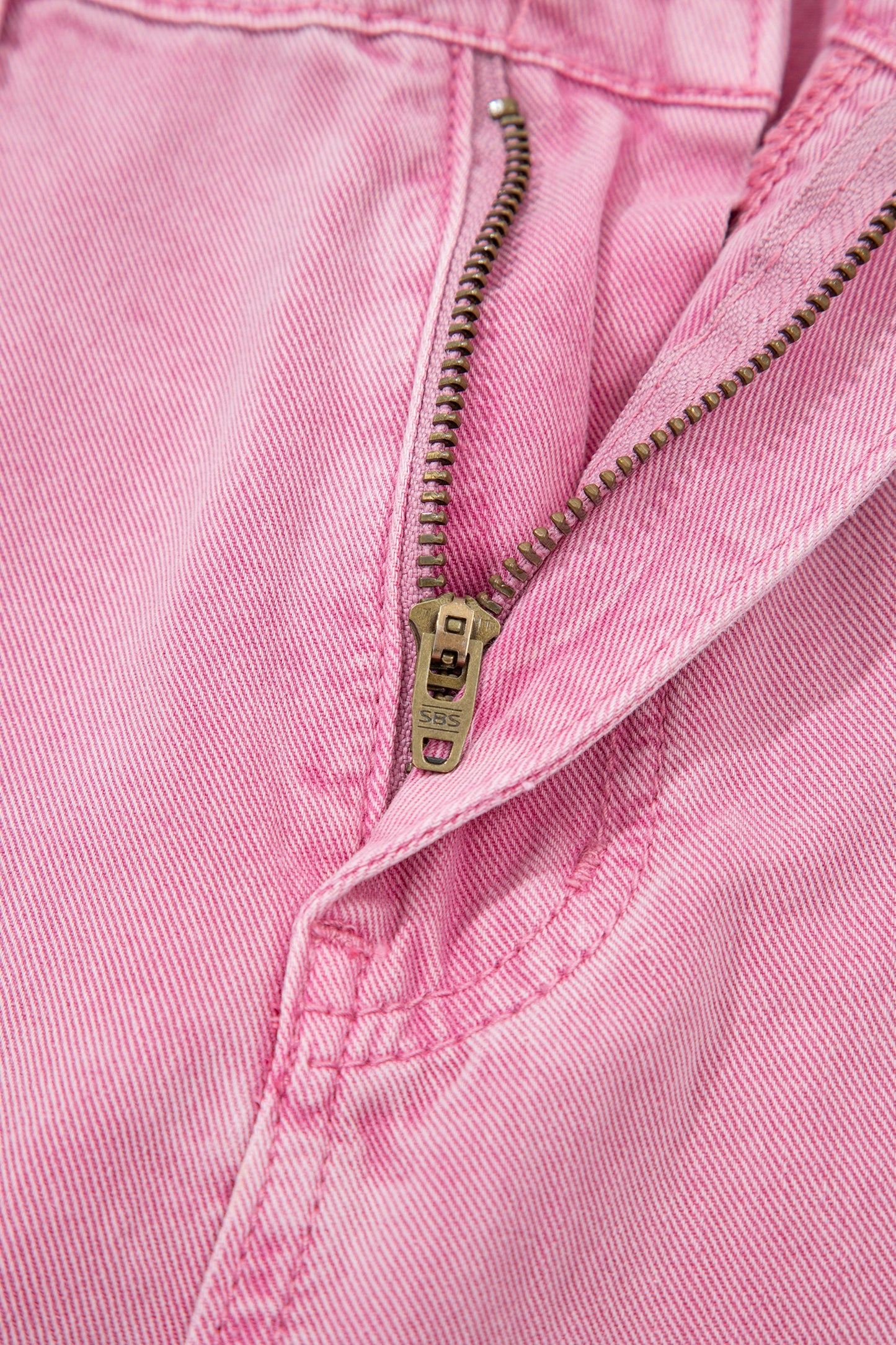 Pink Beaded Side Detail Split Loose Jeans🌸