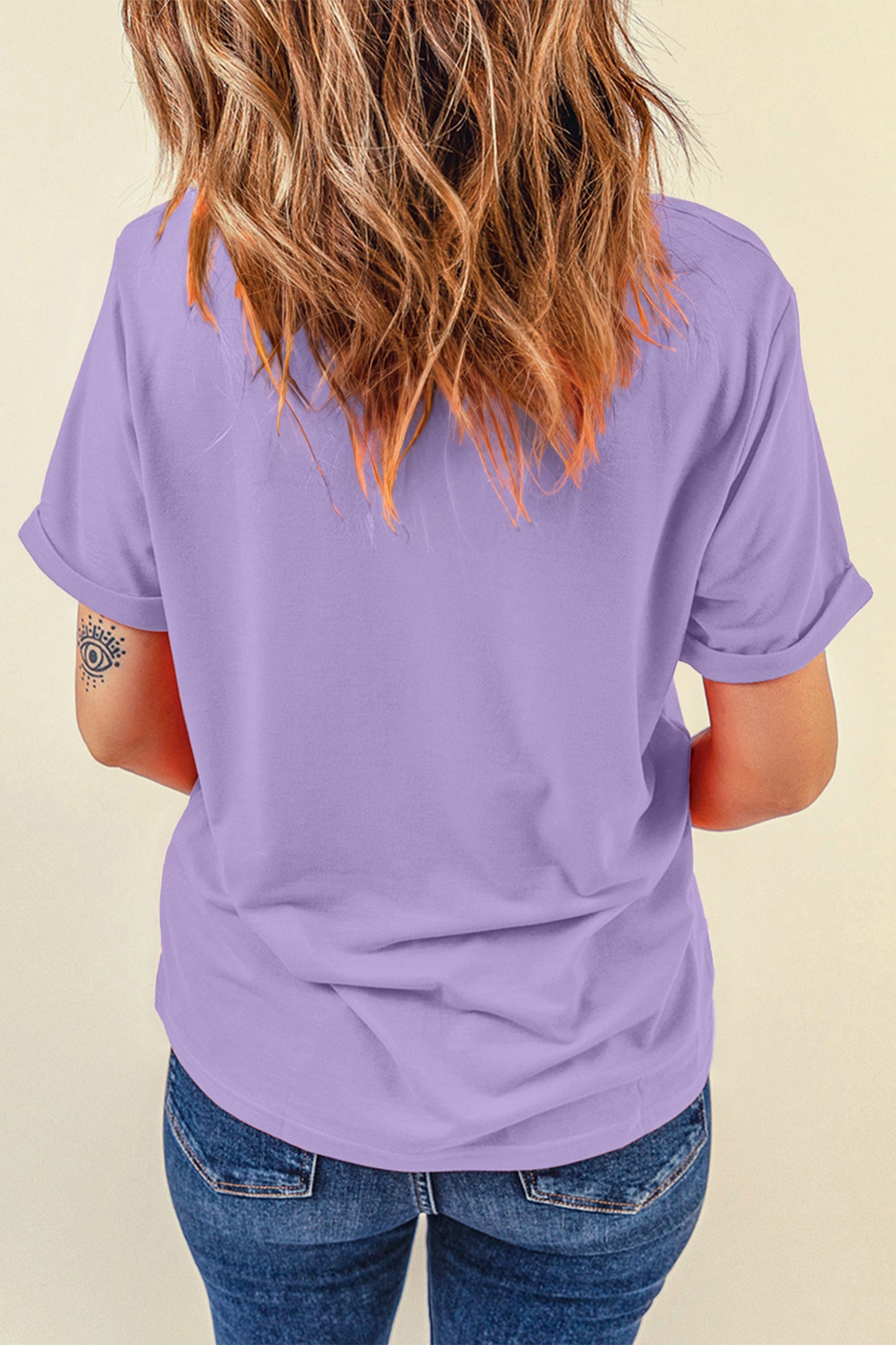 Wisteria Easter Floral Cross Christian Casual Tee✝️🌸💜