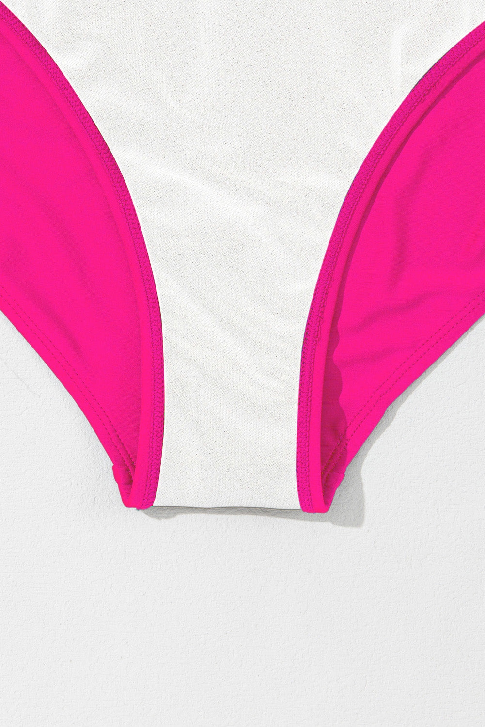 Navy Blue Ruffled Short Sleeve Lace Trim V Neck One Piece Swim Dress