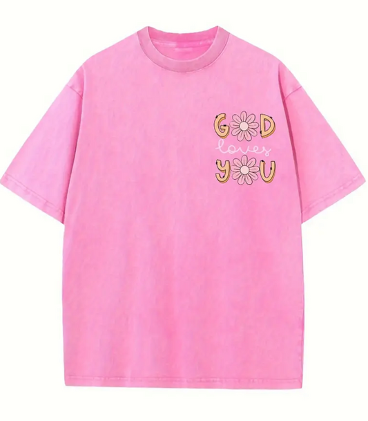 Blusas Coloridas Con Mensaje Positivo de Dios, Ideal Para llevar en Temporadas de Primavera🌸, Cuaresma✝️, Verano☀️