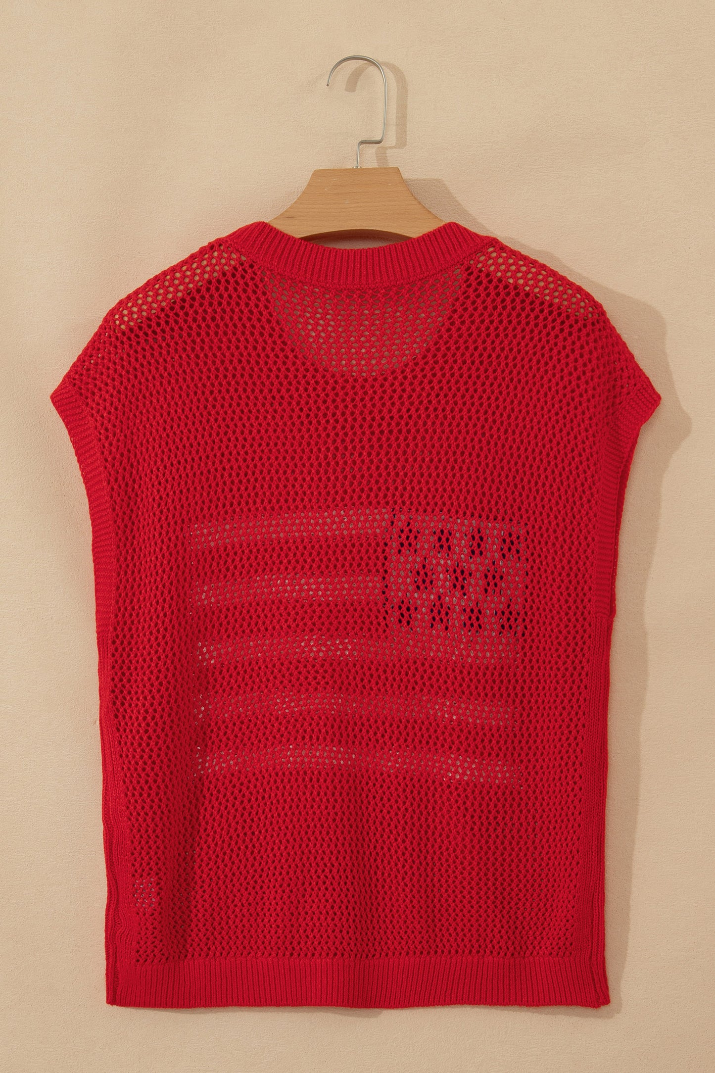 Fiery Red Flag Graphic Short Sleeve Sweater Top🇺🇸🎆