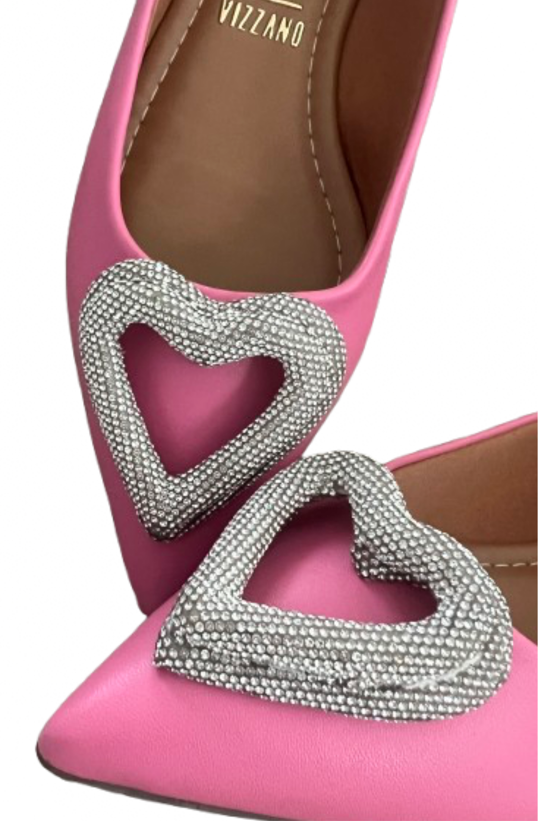 VIZZANO flat shoes pink with heart style💕