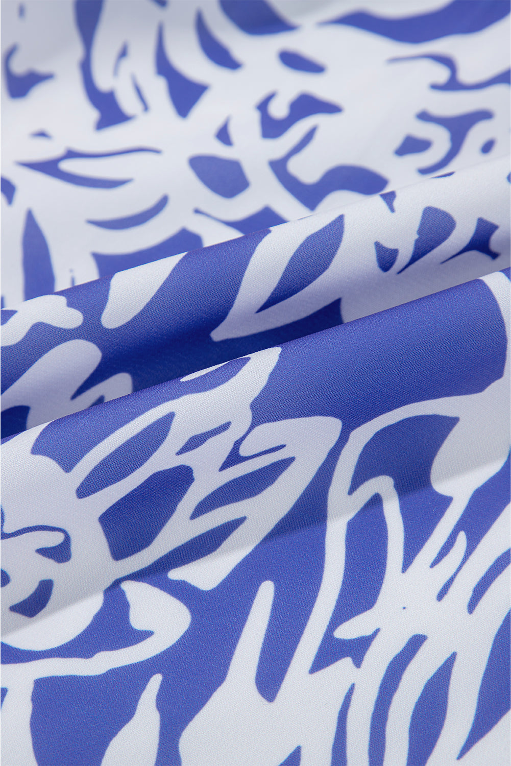 Sky Blue Floral Print Spaghetti Strap High Waist Maxi Dress💙