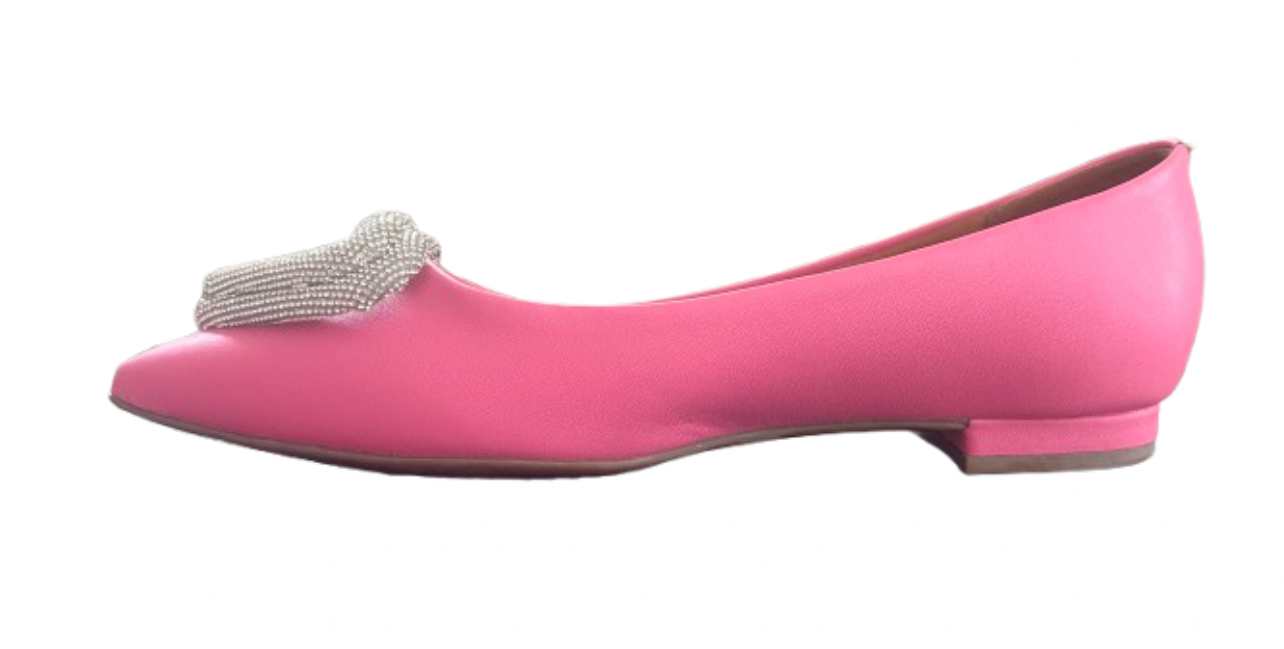 VIZZANO flat shoes pink with heart style💕