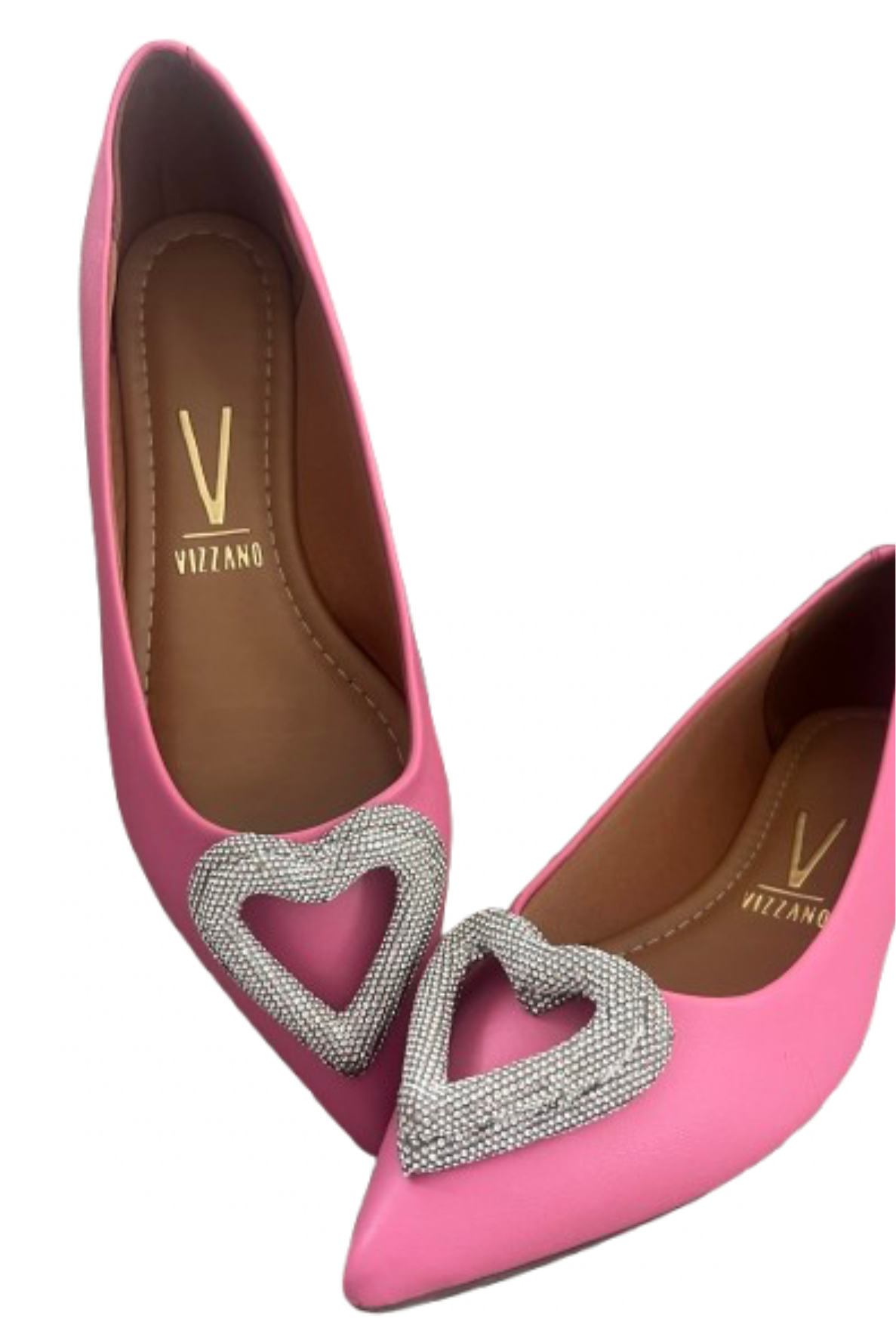 VIZZANO flat shoes pink with heart style💕