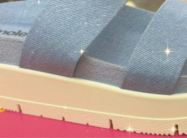 🩵Open flat shoes made of mahón de material🩵