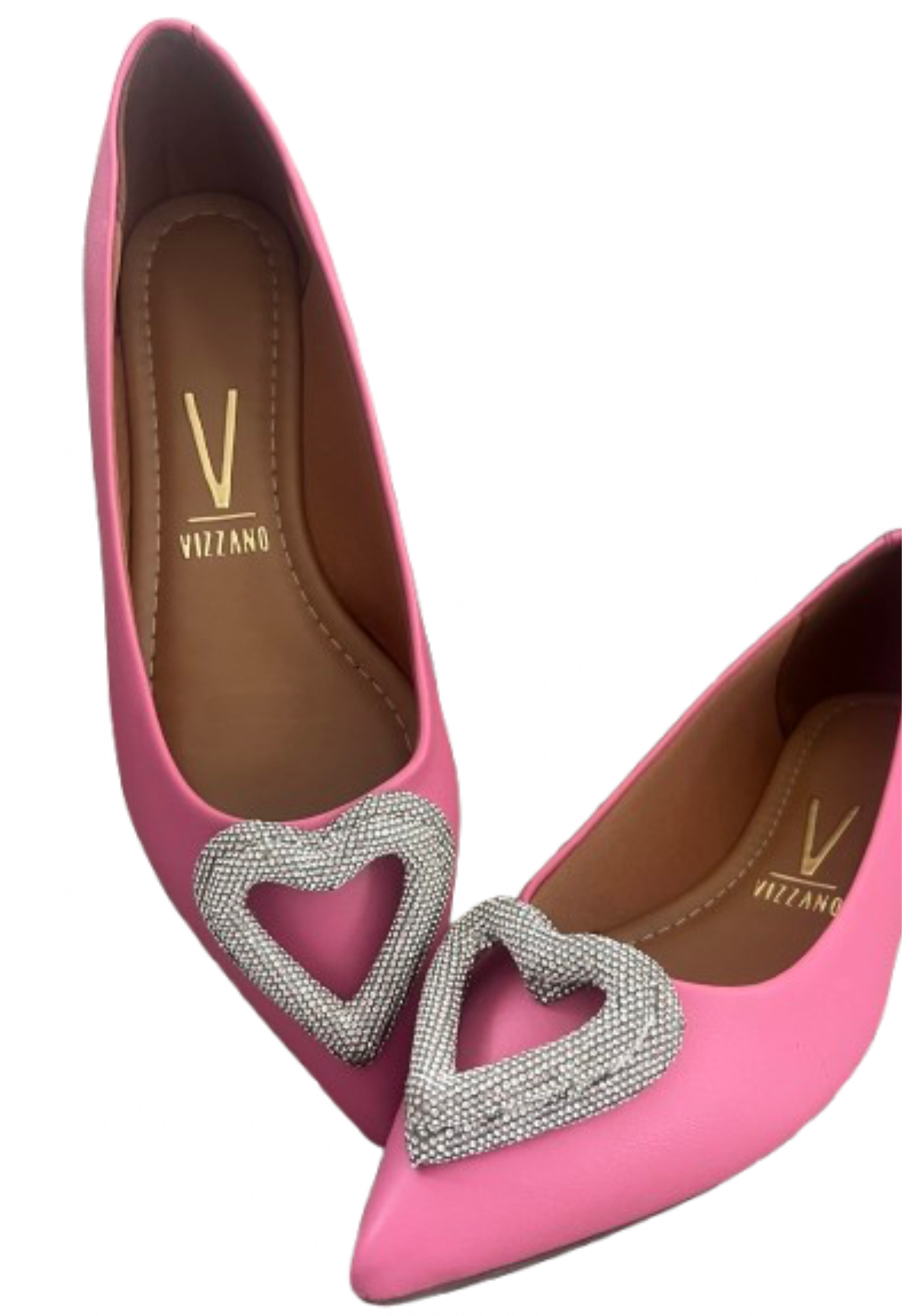 VIZZANO flat shoes pink with heart style💕