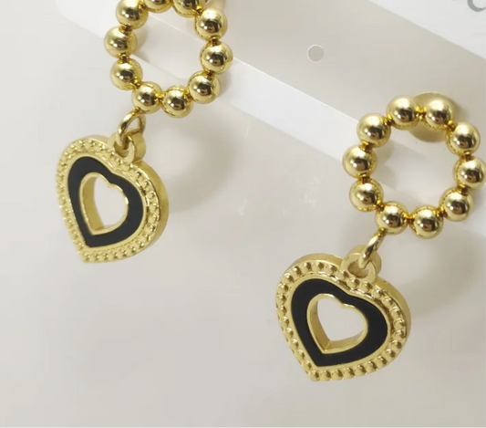 🖤Heart-style stainless steel earrings for girls and women🖤