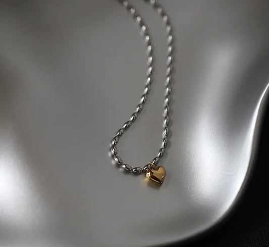 🤍Cadena Con Diseño de Corazón  en Acero Inoxidable, Chapado en Oro 18k Ideal para Cualquier Ocasión🤍