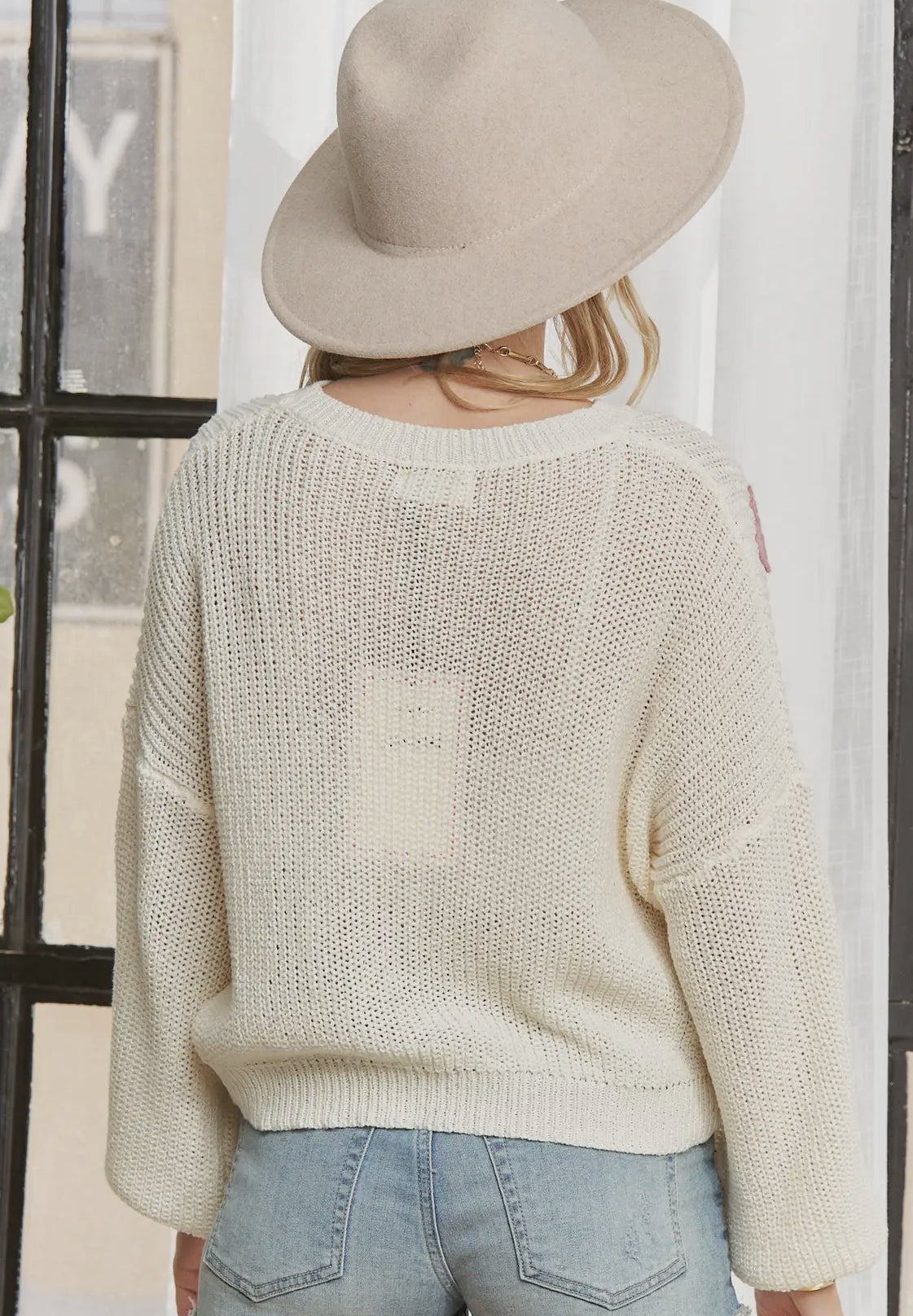 💕Long-sleeved coat with heart designs 💕