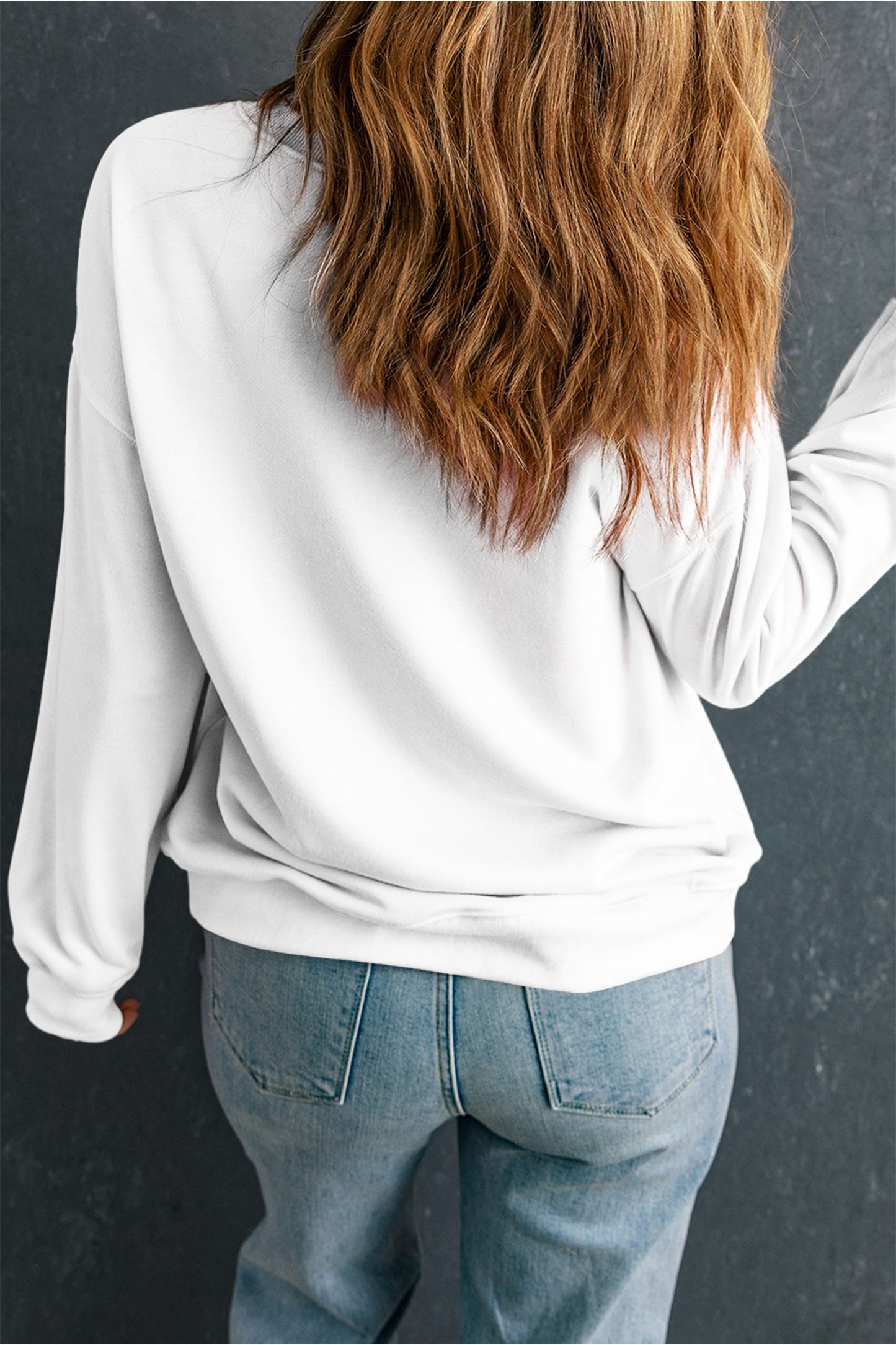 White Easter Bunny Bow Printed Casual Sweatshirt🌸🐰