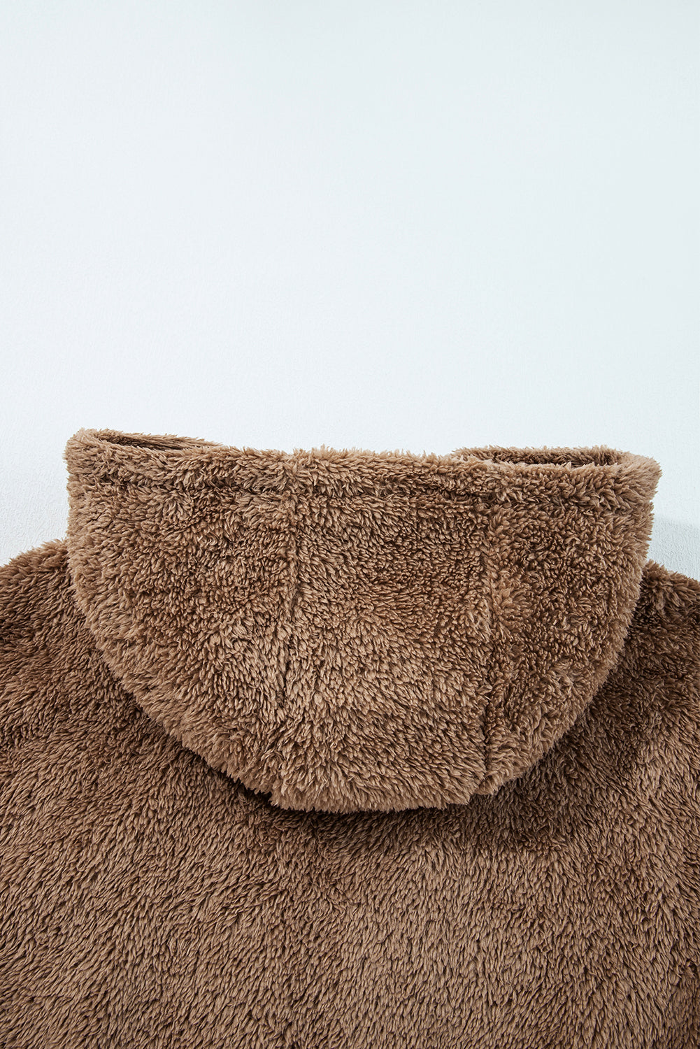 Parchment Zip Up Hoodie Drawstring Shorts Sherpa 2pcs Outfit