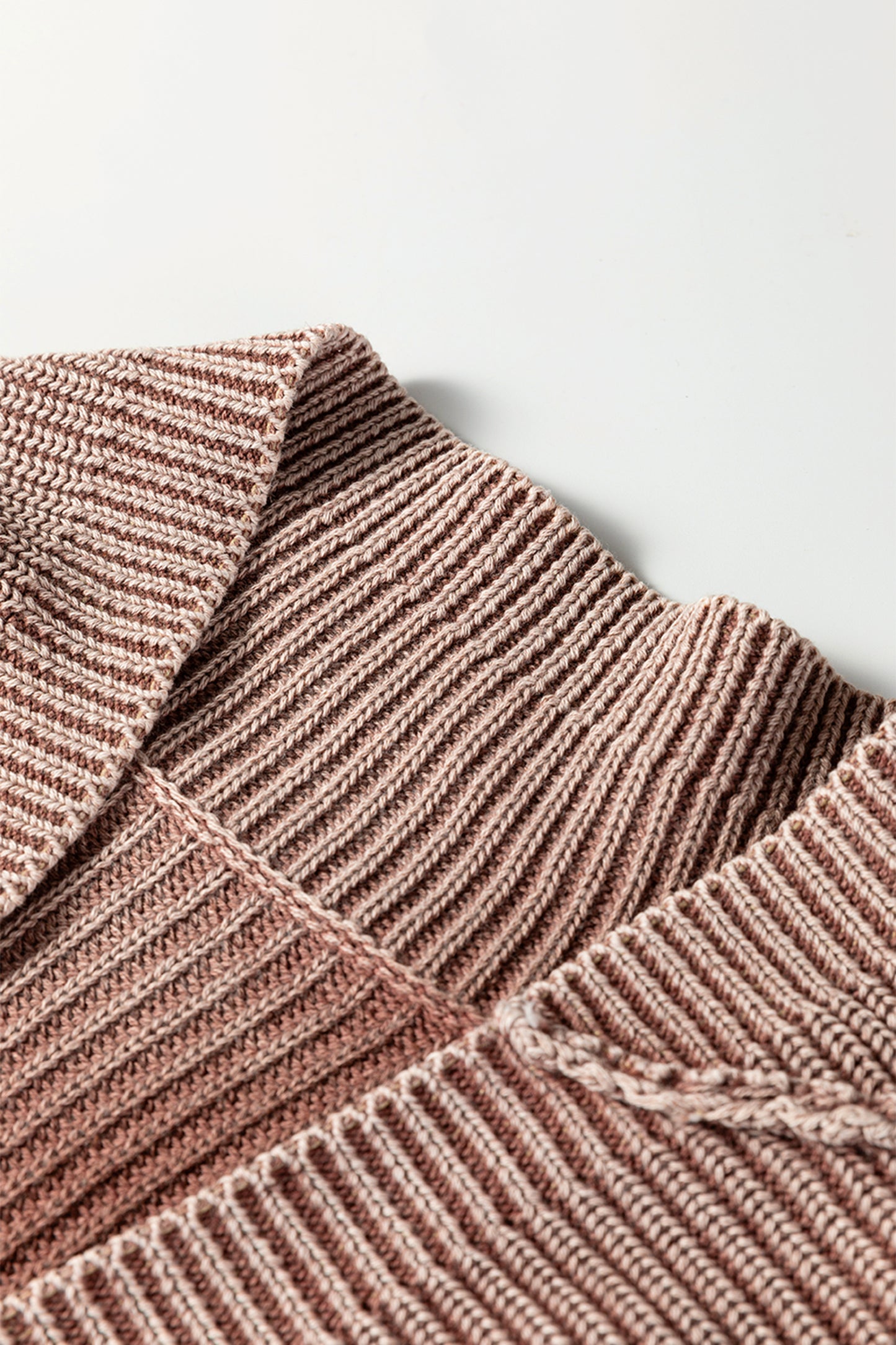 Evergreen Mineral Wash Exposed Seam Patchwork Knit Cardigan🩵