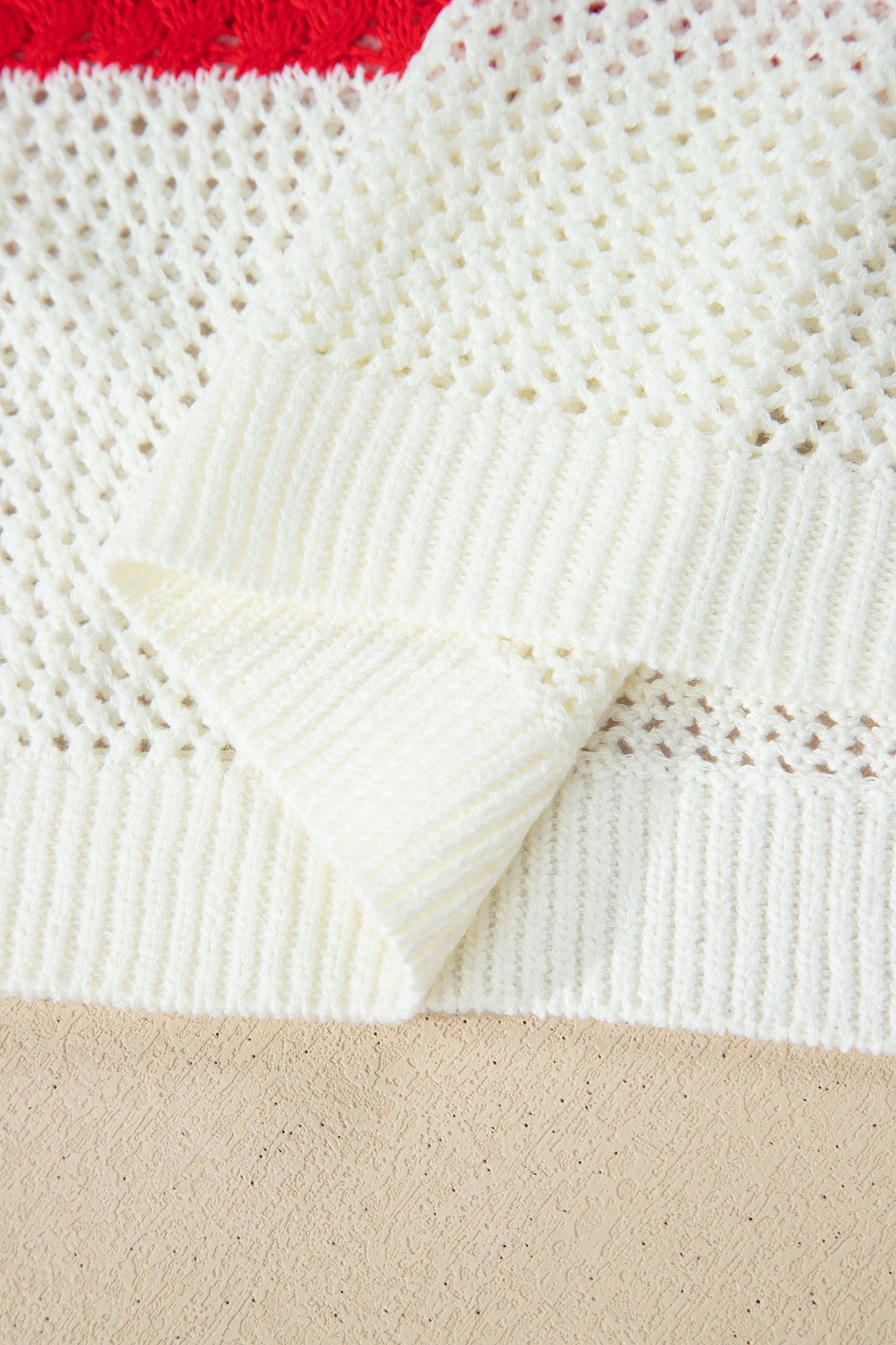 Fiery Red Flag Graphic Short Sleeve Sweater Top🇺🇸🎆