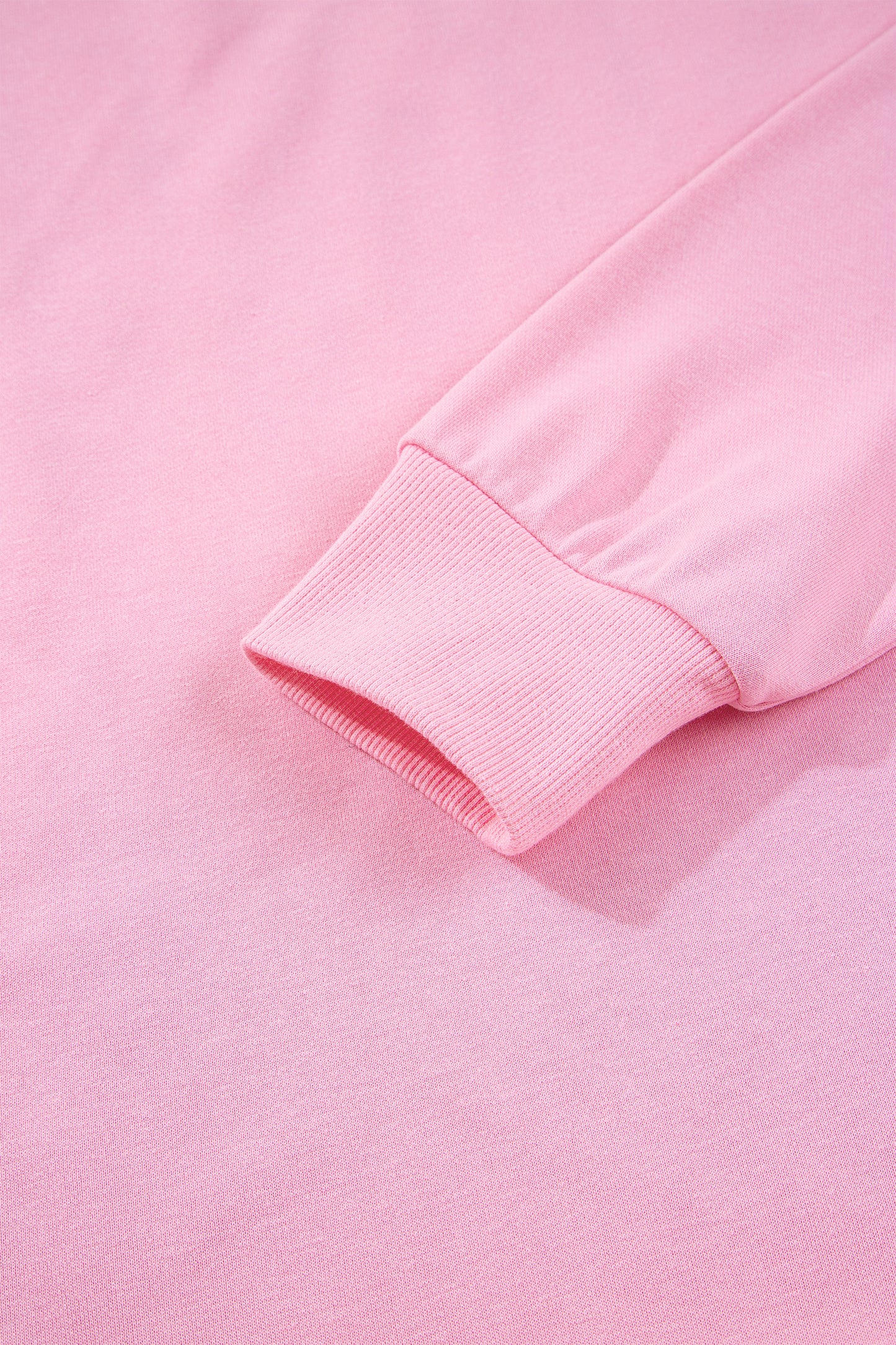 White Bow Sequin XOXO Letter Graphic Exposed Seam Baggy Sweatshirt