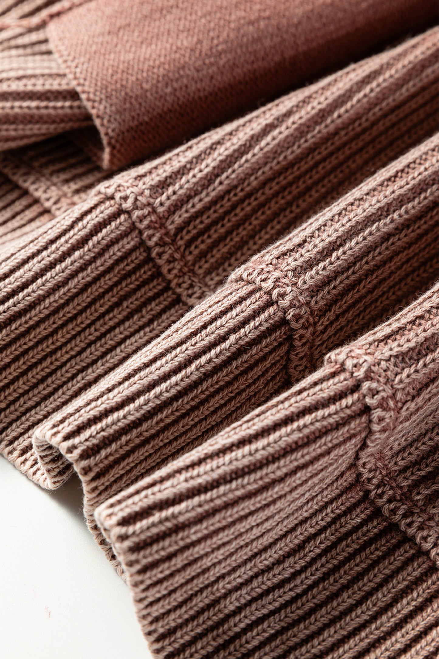 Evergreen Mineral Wash Exposed Seam Patchwork Knit Cardigan🩵