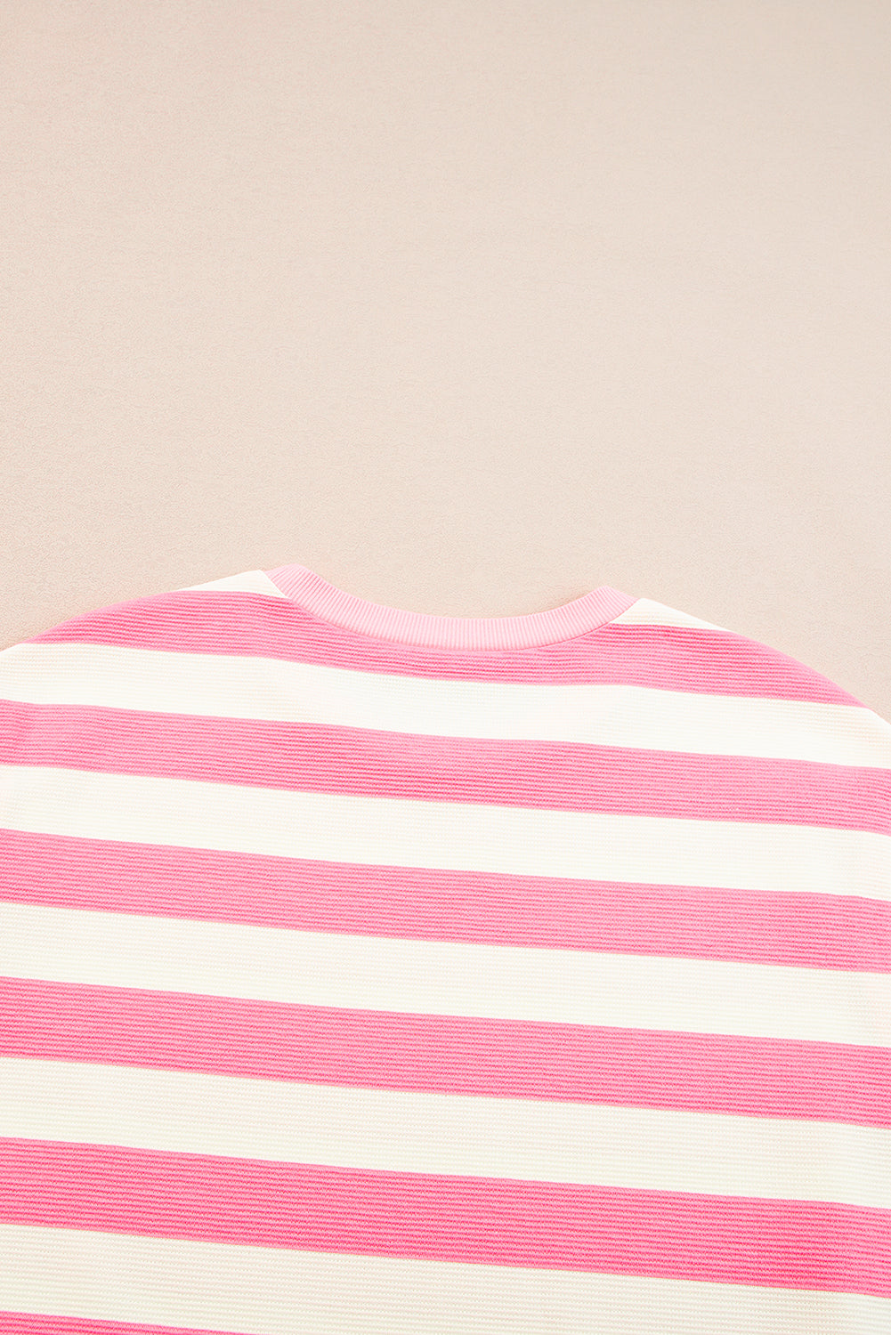 Pink Stripe Cap Sleeve Shift T Shirt Dress🩷