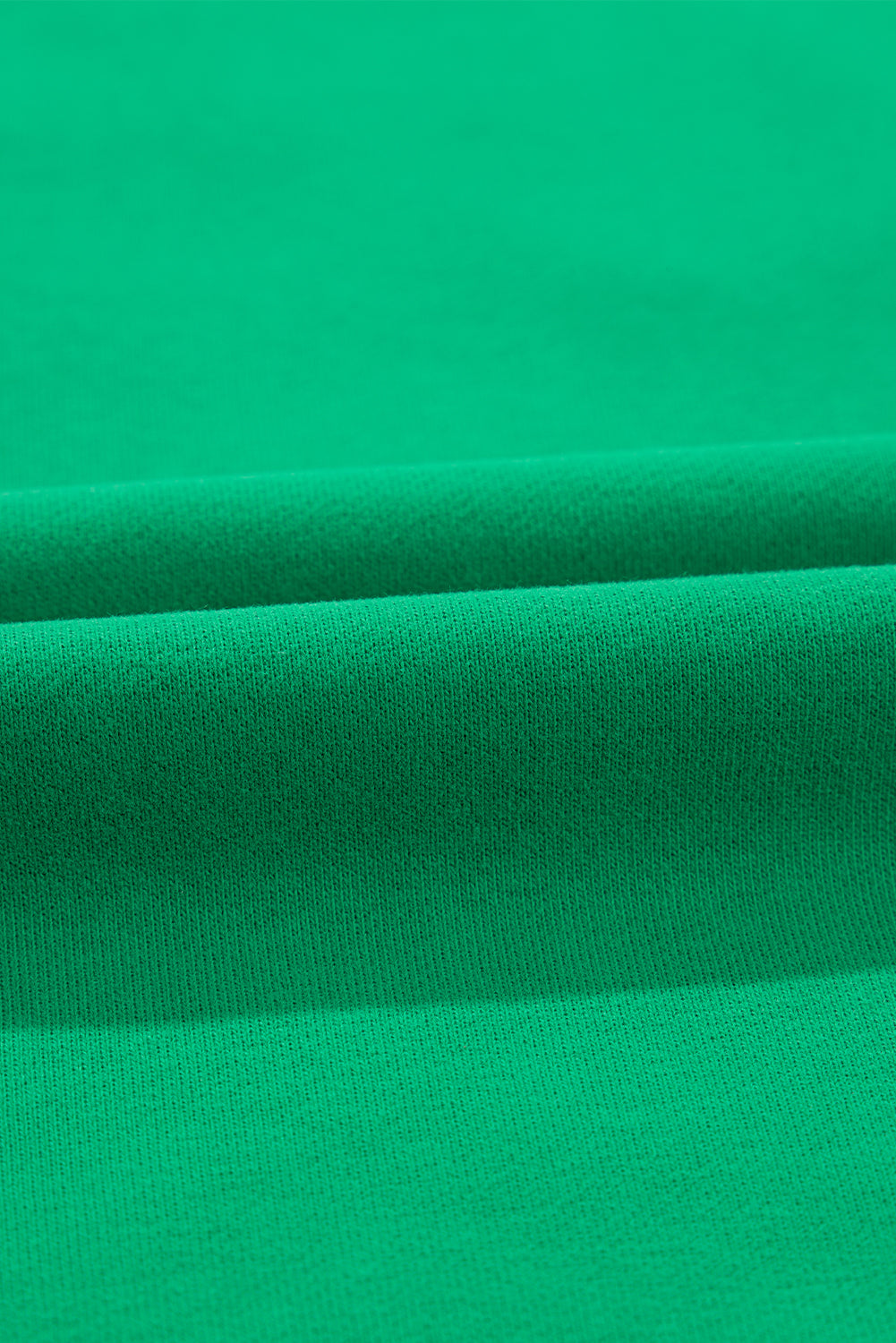 Green Lucky Letter Embroidery Print Drop Sleeve Sweatshirt☘️